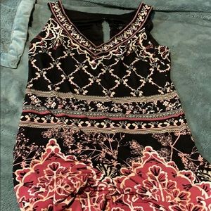 Black and pink dress